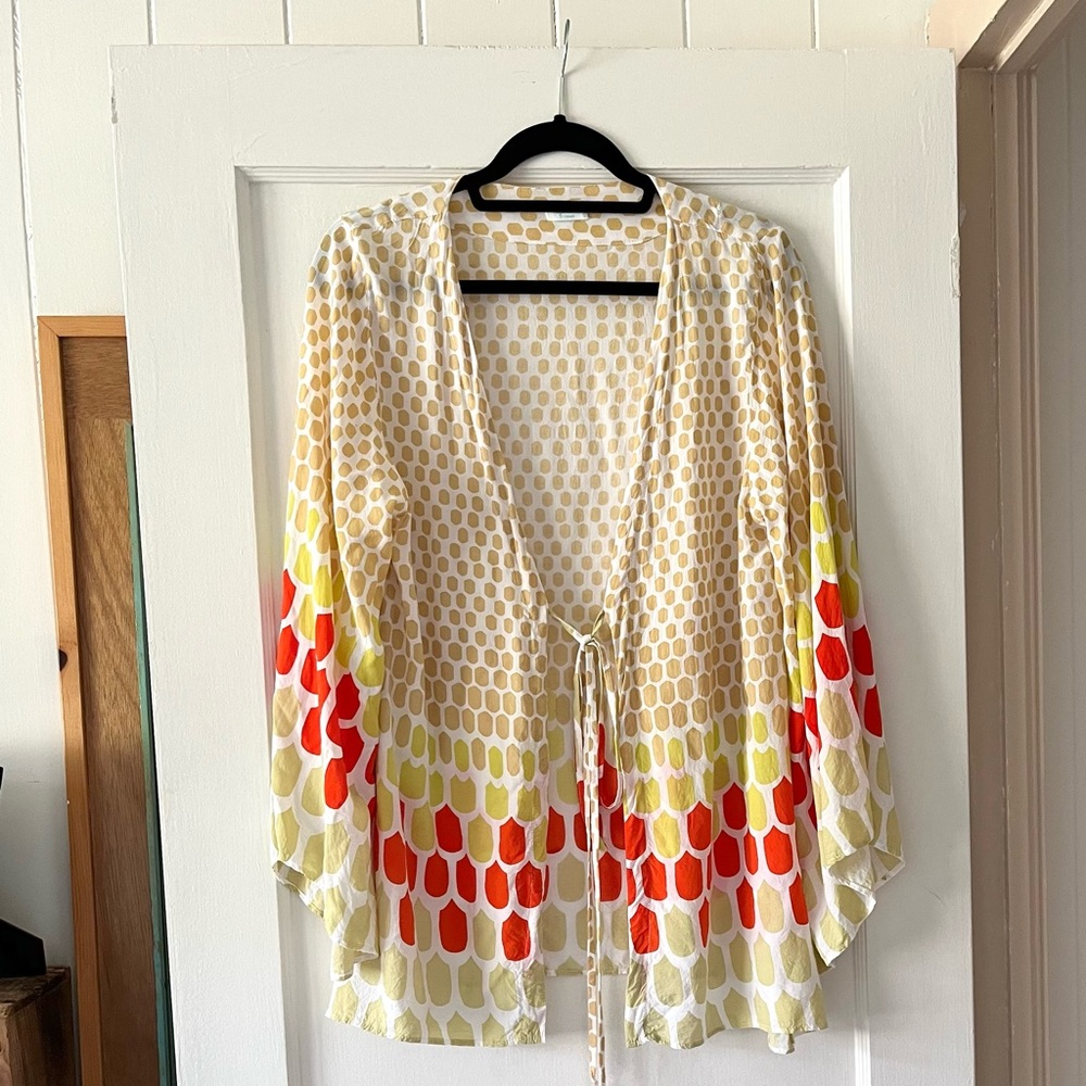 Gillia Clothing Cover Up Ocean Bubble Robe Size:S